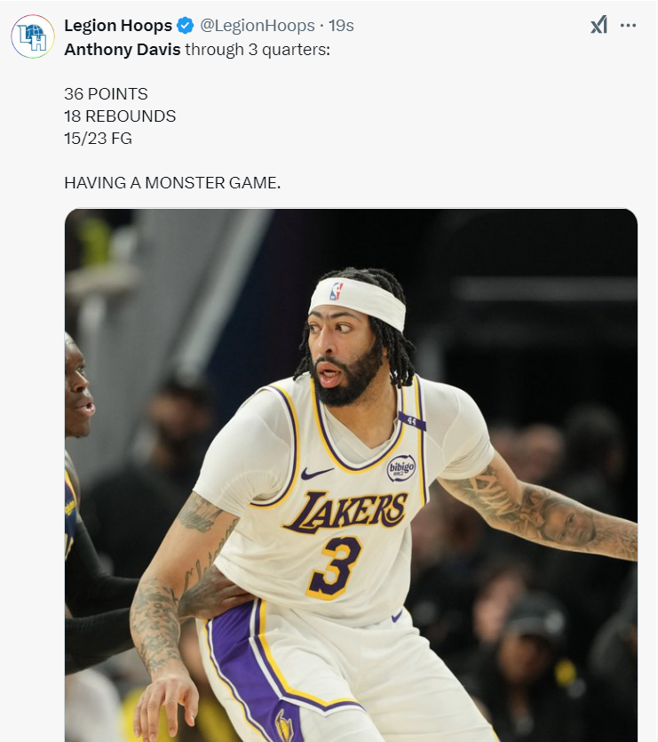 浓眉哥惊艳全场，刷新队史纪录助攻爆棚，老鹰逆转取胜！